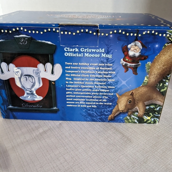 National Lampoon's Moose Mug Christmas vacation Clark Griswold clear glass - Picture 7 of 9